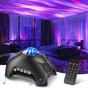 Galaxy Light Projector LED Star Night Lamp Aurora Projector Bluetooth Speaker